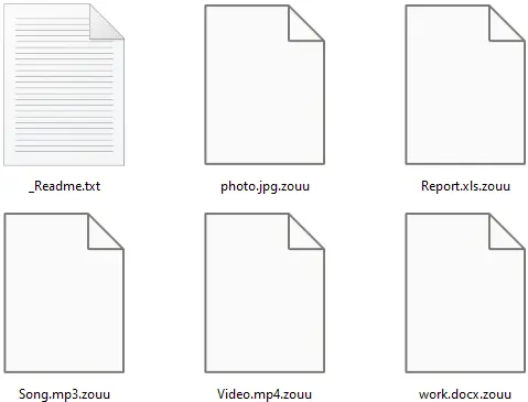 Zouu File Virus Ransomware