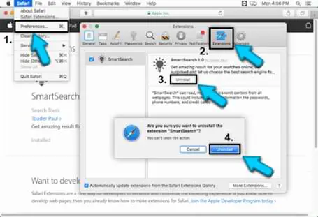 Remove Track-scanner.com From Apple Safari